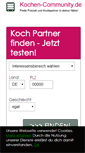 Mobile Screenshot of kochen-community.de